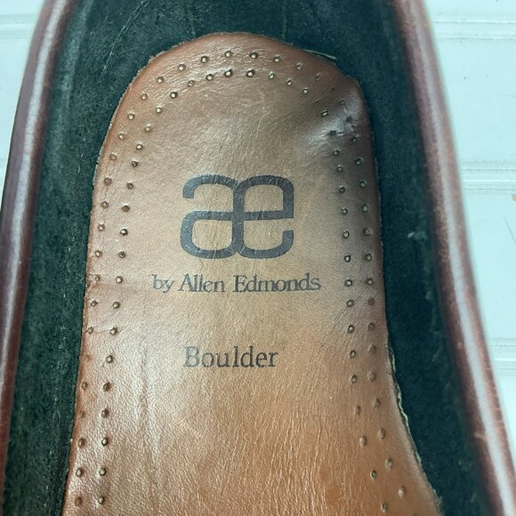 Allen Edmonds Boulder Leather Loafers Mens 10.5 D Black & Brown Slip-On main image 7